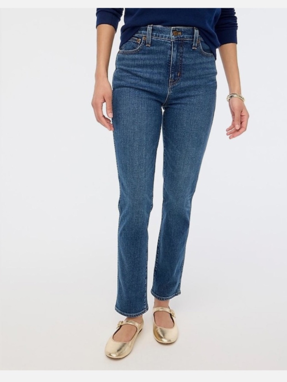 • J.Crew Classic Straight Leg Jeans - Size 28 - Medium Wash Denim